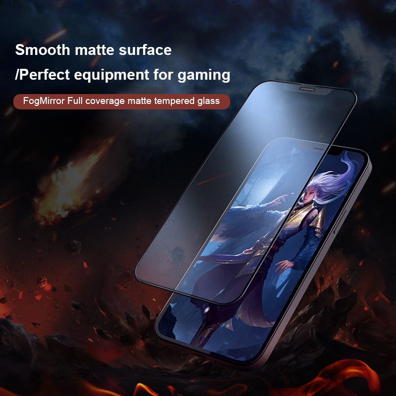 NILLKIN Full protective glass for iPhone 12 Pro Max/iPhone 12 mini Full coverage matte tempered glass anti-knock Anti-Scratch - 200002107 Find Epic Store