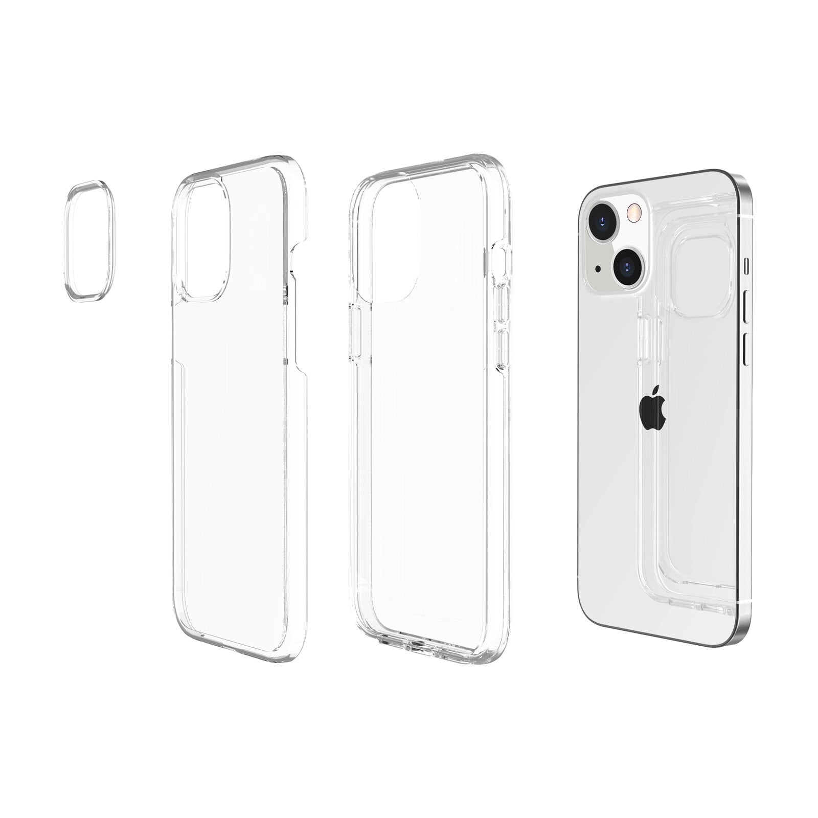 Crystal Clear for iPhone 13 Pro Max 13 Mini Phone Case Military-Grade Drop Protection Shock-Absorbing Corners Scratch Resistant - 380230 Find Epic Store