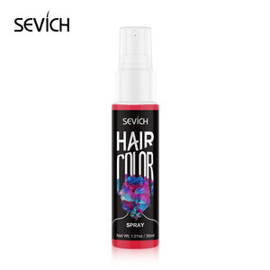 Sevich 8 Color Temporary Hair Dye Spray Unisex One-time Instant Hair Dry Color Liquid DIY Fashion Beauty Makeup 30ml - 200001173 United States / Red Find Epic Store