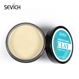 Sevich Strong Hold Hair Styling Clay Gel for Men Daily Use Hairstyles Wax Matte Finished Molding Cream Hair Styling Edge Control - 200001186 United States / 80g strong hair clay Find Epic Store