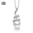 Original Design Embellished with Crystals White Pearl Geometric Pendant Necklace Jewelry for Wife Gift - 200000162 Find Epic Store