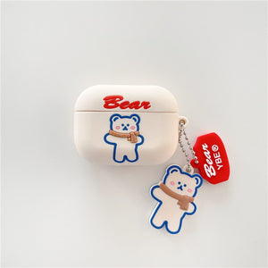 Silicone For airpods pro 21 new three-dimensional scarf bear cartoon Cute Accessories headset Cover for Apple AirPods Pro 3 Case - 200001619 United States / for airpods pro Find Epic Store