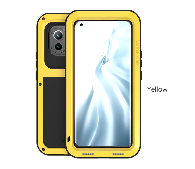Aluminum For XiaoMi Mi 11 Cases Metal+Gorilla Glass Heavy Duty Protection Doom Armor Cover For Xiaomi Mi 11 - 380230 For Xiaomi Mi 11 5G / Yellow / United States|No Retail Package Find Epic Store