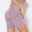Sexy High Waist Seamless Yoga Shorts Women Gym Yoga Sports Shorts Workout Woman Push Up Buttocks Fitness Gym Shorts - 200000625 Light Purple / S / United States Find Epic Store