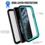 Green Color Case - For iPhone 11 X XR Xs Pro Max SE 2020 Case, 3M IP68 Waterproof Shockproof Outdoor Diving Case Cover For iPhone XS XR - 380230 Find Epic Store