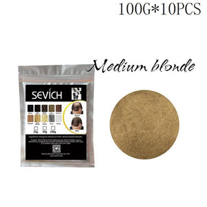 Sevich 10 Color 1000g Refill Bags Salon Regrowth Keratin Hair Fiber Thickening Hair Loss Conceal Styling Powders Extension - 200001174 United States / med blonde Find Epic Store