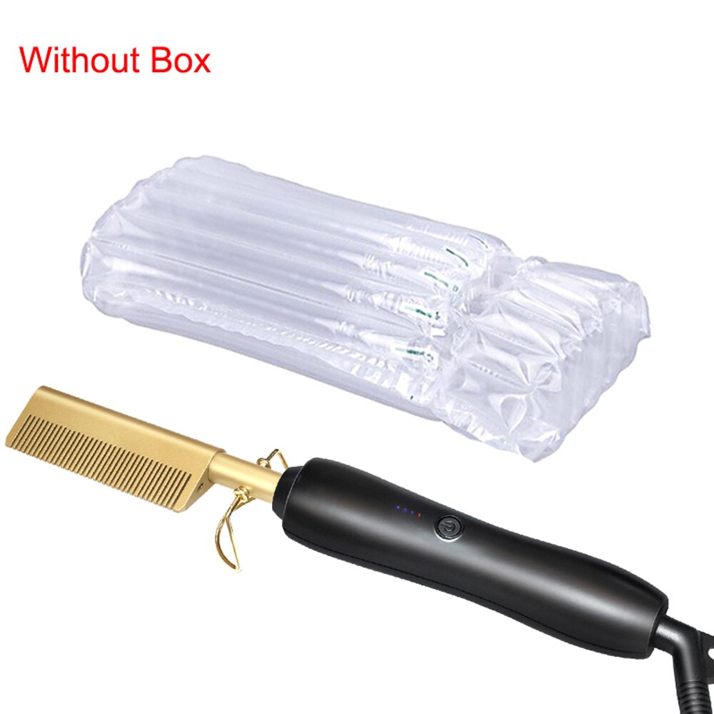 Flat Iron Hot Air Comb 2 in 1 Hair Dryer Brush Hair Curling Straightening Hair Straightener Hair Curler Wet & Dry Hair Styler - 200001211 United States / no box / US Find Epic Store