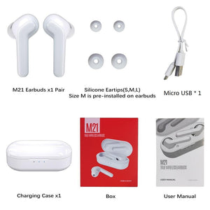 Mpow M21 Bluetooth 5.0 True Wireless Earbuds with Sensitive Touch Control&18 Hrs Playtime In-Ear Earphone for iPhone 11/7 Xiaomi - 63705 Find Epic Store