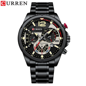 New Green Men's Watches Top Brand Luxury Stainless Steel Quartz Watch Men Sport Date Male Clock Waterproof Wristwatch - 0 black Find Epic Store