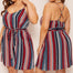Sundress Plus Size Stripe Print Dress - 200000347 Find Epic Store
