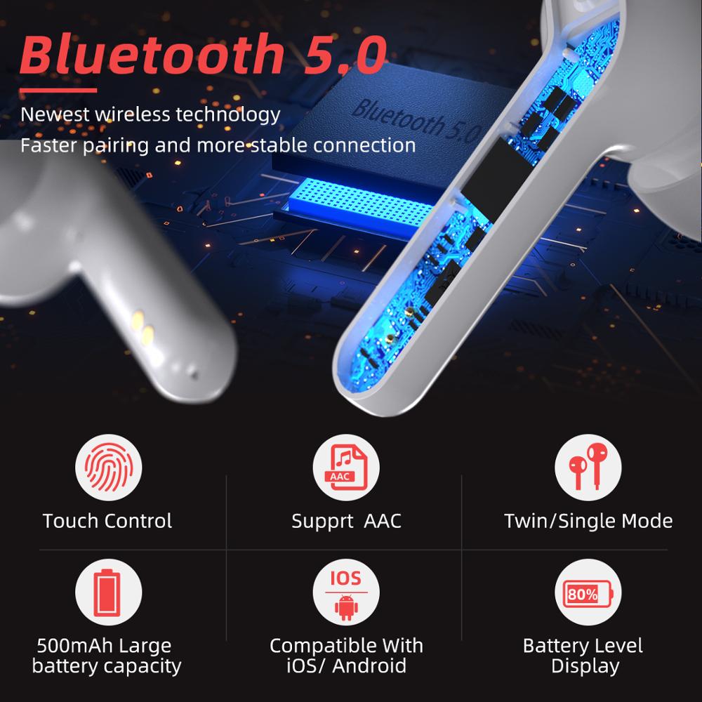 Mpow M21 Bluetooth 5.0 True Wireless Earbuds with Sensitive Touch Control&18 Hrs Playtime In-Ear Earphone for iPhone 11/7 Xiaomi - 63705 Find Epic Store