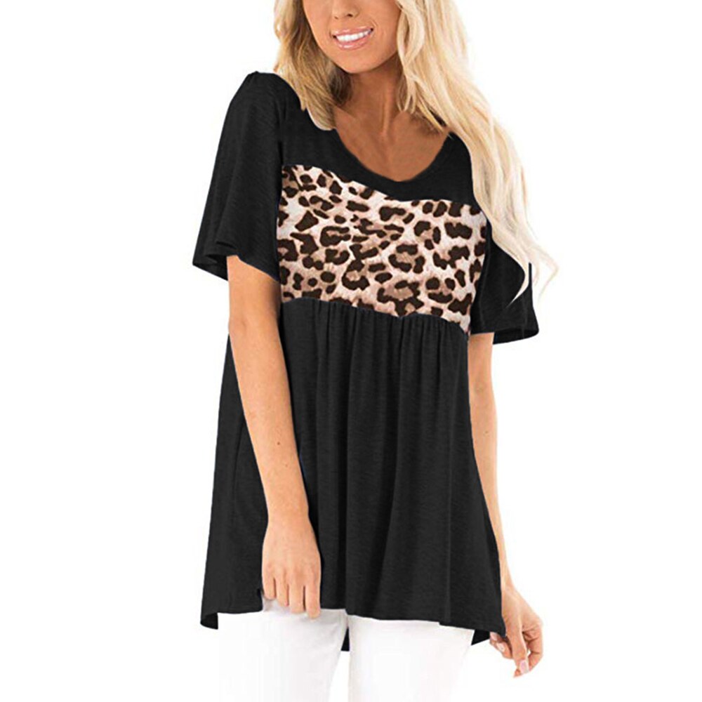 Solid Color Casual Leopard Print Dress - 200000791 Black / M / United States Find Epic Store