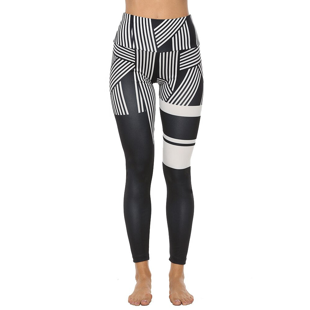 Print Women Yoga Pants Tight Leggings - 200000614 style2 black / S / United States Find Epic Store