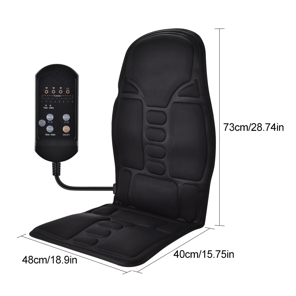 Electric Massage Car Cushion Massage Chair Mat Portable Massager Cushion Home Infrared Heating Back Vibrator Massage Pads - 201221711 Find Epic Store