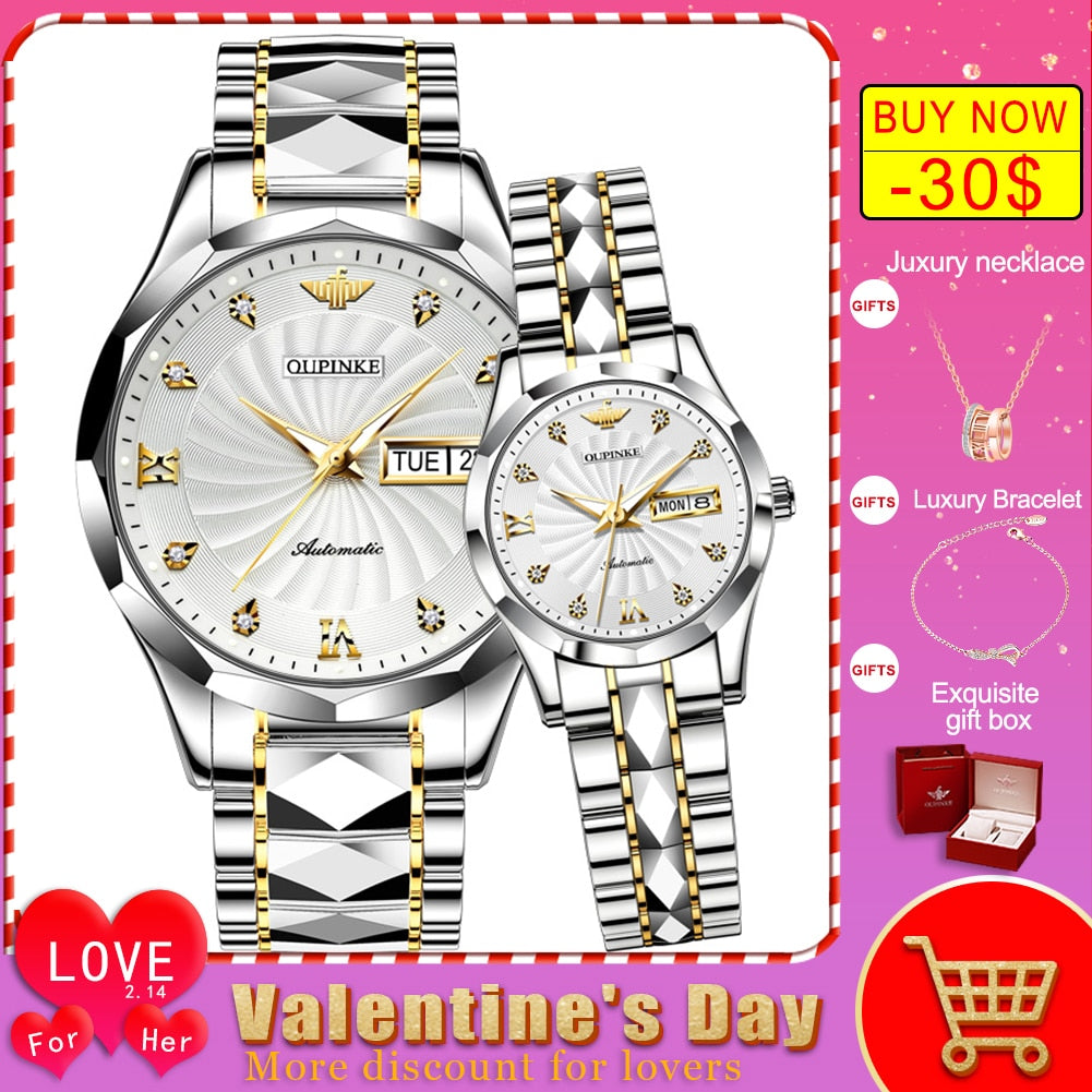 OUPINKE Fashion Couple Watches - 200362143 Find Epic Store