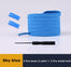 Elastic Shoelaces Metal lock Magnetic No Tie Shoelace Suitable for all shoes Child adult walking Sneakers Lazy Laces 1 Pair - 3221015 Sky Blue / United States / 100cm Find Epic Store