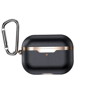 For AirPods Pro Cases Successful people Portable Leather luxury Protector Cover Carabiner for Apple AirPods 1 2 Case Plated Gold - 200001619 United States / black Pro Find Epic Store