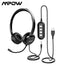 PA071 Wired Headsets Crystal Clear Sound With Mic& In-line Control Wired Headphone for Mac PC Computer Office Skype Calls - 63705 Find Epic Store