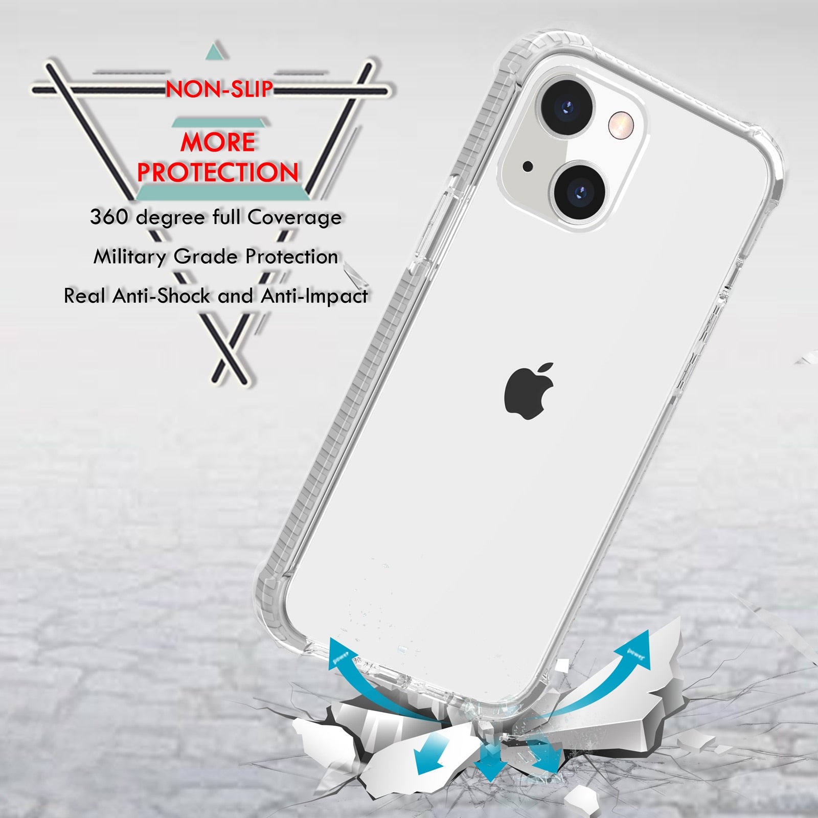 For iPhone 13 Pro Max 13 Mini Case Clear Heavy Duty Protective Crystal Back Cover with Shockproof Bumper Casefor iPhone 13 Pro - 380230 Find Epic Store