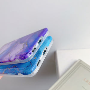 Blue Color Case - Plating Geometric Marble Phone Case For Samsung Galaxy s21 s20 Ultra Plus Note 20 10 S10 S20 FE Ultra Plus A50 A30S A50S A51 A71 - 380230 Find Epic Store