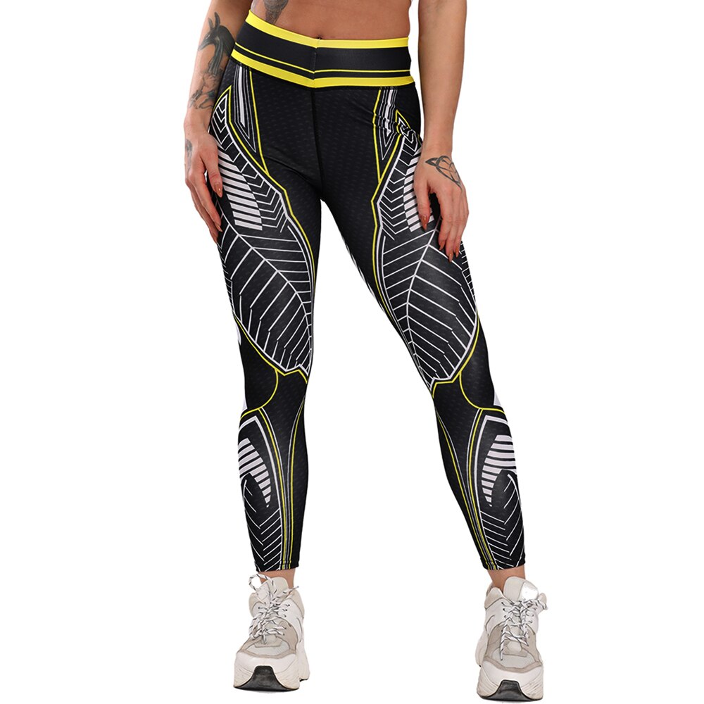Print Women Yoga Pants Tight Leggings - 200000614 style1 Yellow / S / United States Find Epic Store