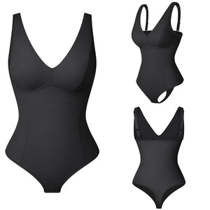 Bodysuit Shapewear for Women Bodycon Sexy Body Shaper Push Up Slimming Underwear Sheath Corset Top Jumpsuit Female Outfit - 0 Black / S / United States Find Epic Store