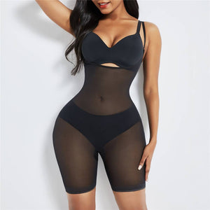 Women Seamless Sexy Mesh Shapewear Slimming Bodysuit Waist Trainer Underwear Colombian Girdles Corset Push Up Body Shaper Belt - 31205 Find Epic Store