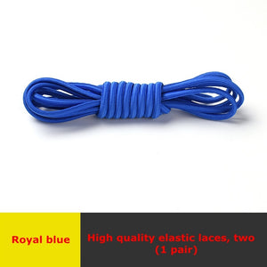 Semicircle Shoelaces Elastic Kids Adult Safety No Tie Shoelace Suitable For All Kinds Of Shoes Leisure Sneakers Lazy Laces - 3221015 Royal blue / United States / 100cm Find Epic Store