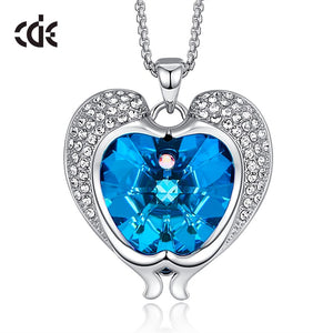 Women Animal Necklace with Blue Crystals Dolphin Pendant - 200000162 Blue / United States / 40cm Find Epic Store