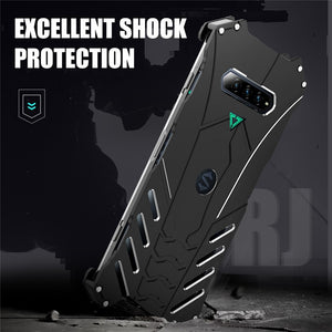 Super Hero Cool Design Shockproof Armor Aluminum Alloy Metal for Xiaomi Black Shark 4 Pro Bat Logo Men Back Cover Protector Case - 380230 Find Epic Store