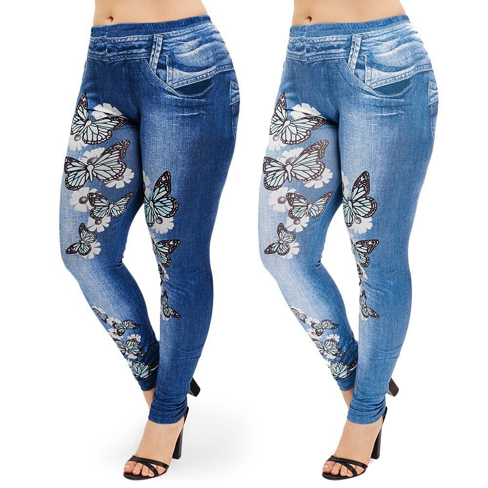 3XL Women Jeggings Imitation Jeans - 200000865 Find Epic Store