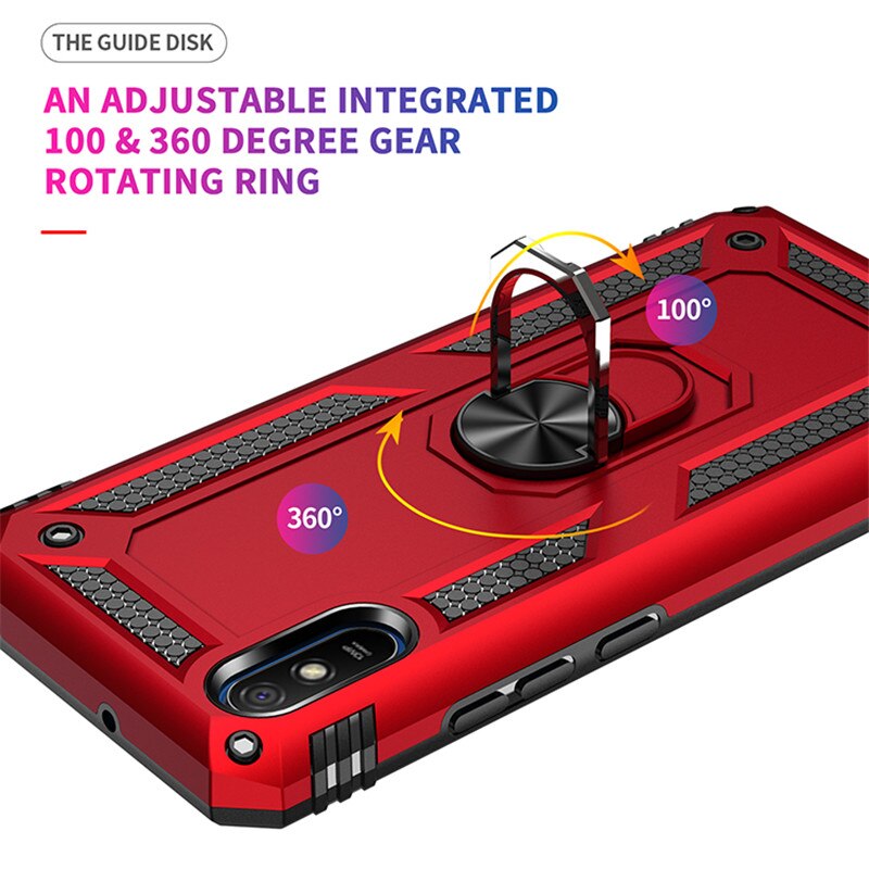 For Xiaomi Redmi 9 Case Shockproof Armor Phone Case for Redmi 9A 9C Ring Stand Bumper Silicone Phone Back Cover - 380230 Find Epic Store