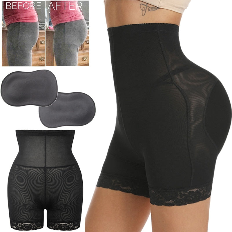 Padded Butt Lifter Hip Pads High Waist Shapewear Push Up Booty Enhancer Tummy Control Panties Buttocks Lift Women Body Shaper - 31205 Find Epic Store