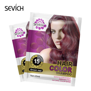 Sevich Hair Color Shampoo 5pcs/lot 15mis Moisturizing hair dye shampoo Natural organic temporary red hair dye - 200001173 Find Epic Store