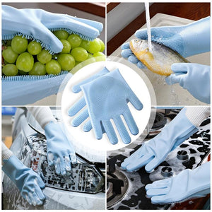 Magic Silicone Multi Purpose Washing 1Pair Gloves - Find Epic Store