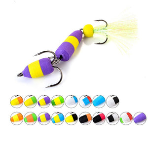 ZK30 1pc Fishing Lure Soft Lures Foam Bait Swimbait Wobbler Bass Pike Lure Insect Artificial Baits Pesca - 100005544 Find Epic Store