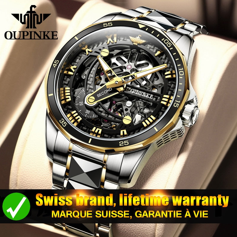 OUPINKE Mechanical Sapphire Glass Automatic Luxury Wristwatch - 200033142 Find Epic Store