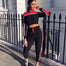 Long Sleeve Crop Workout Two Piece Outfit - 201530602 Find Epic Store