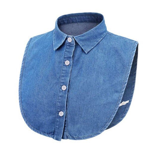 Women Ladies Lapel Half Shirt Style - 200000305 denim / United States Find Epic Store