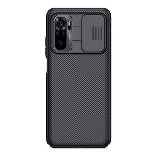 Nillkin for Redmi Note 10 Pro Max 10s Case Slide Camera Lens Protect Privacy Frosted Textured Fiber Cover on XiaoMi Redmi Note10 - 380230 for RedMi Note 10 4G / Black / United States Find Epic Store