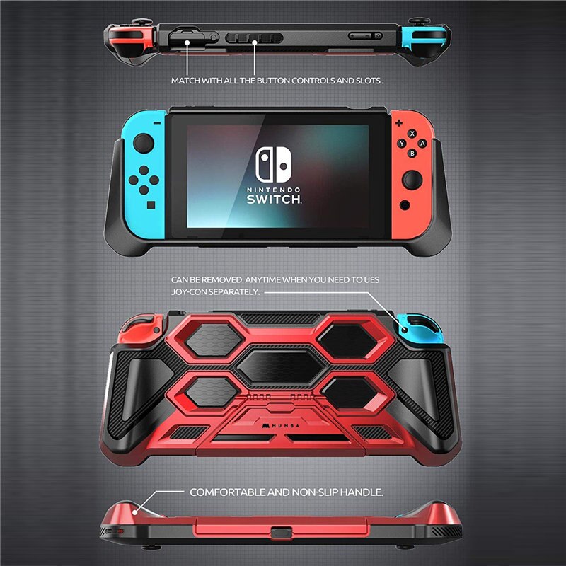 For Nintendo Switch Case MUMBA Battle Series Heavy Duty Grip Cover For Nintendo Switch Console with Comfort Padded Hand Grips - 200003126 Find Epic Store