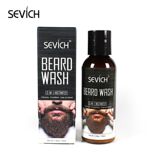 Sevich Men Beard Care Kit 100ml Nourishing Beard Wash Shampoo Natural Smoothing Moustache Care Conditioner Beard Styling - 200001174 United States / Beard Shampoo Find Epic Store