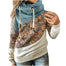 Fashion Flower Printed Patchwork Sweatshirt - 200000348 blue / S / United States Find Epic Store