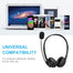 Office Wired Headset With Microphone Call Center Headphone with Noise Canceling Mic for Mpow Computer Phones USB Desktop Boxes - 63705 Find Epic Store