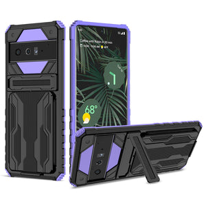Case for Google Pixel 6 Pro Case Wallet 3-Card Flip Cover Credit Card Holder Slot Back Pocket Dual Layer Protective Hybrid Hard Case - 0 Pixel 6 / Purple / United States Find Epic Store