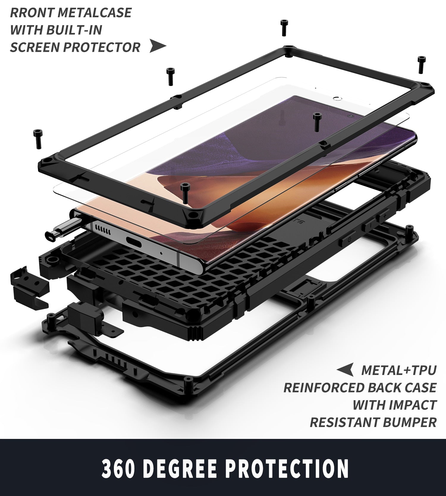 With Bracket+Full Protective For Samsung S21 Plus Ultra Samsung Note 20 Ultra Case Kickstand Dual Layer Protective Shockproof - 380230 Find Epic Store