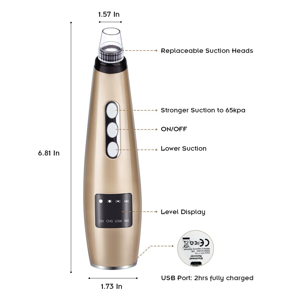 Blackhead Remover Vacuum Nose T Zone Face Acne Pimple Vacuum Suction Machine Facial Clean Professional Tool Beauty Pore Remover - 200192143 Find Epic Store