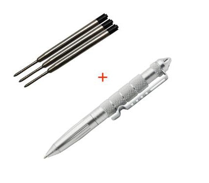 ZK20 Defense Tactical Pen High Quality Aluminum Anti skid Portable Self Defense Pen steel Glass Breaker Survival Kit - 200331181 United States / 1 sliver x 3 refill Find Epic Store