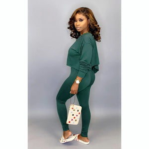 Women 2 Piece Seamless Tracksuit - 201530602 green / S / United States Find Epic Store