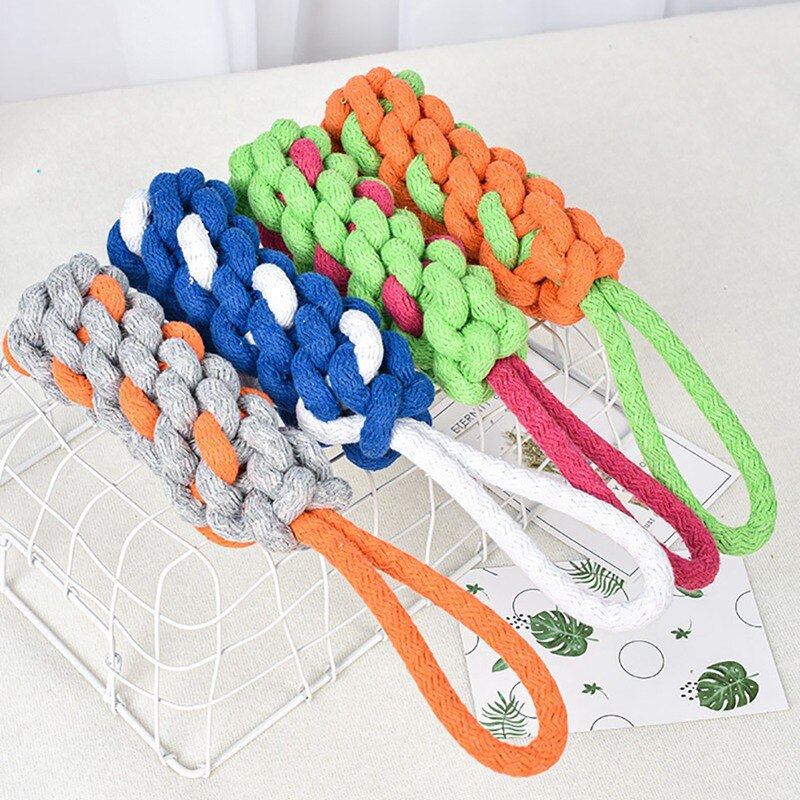 Pet Molar Toy Teeth Bite-Resistant Cotton Rope Toys For Dog Pet Interactive Tug Toy With Handle Training Supplies Jouet Chien - 200003723 Find Epic Store